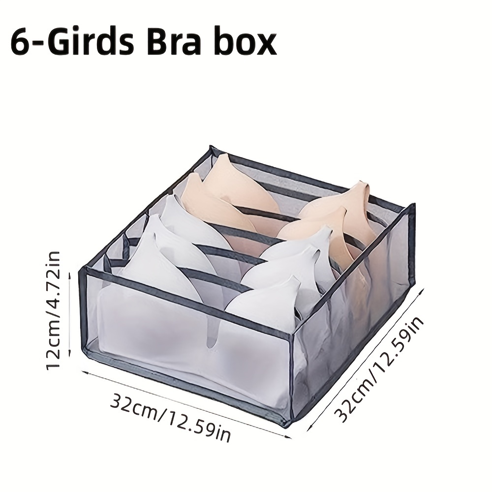 Rangement pour sous-vêtements - 6 compartiments rectangulaires