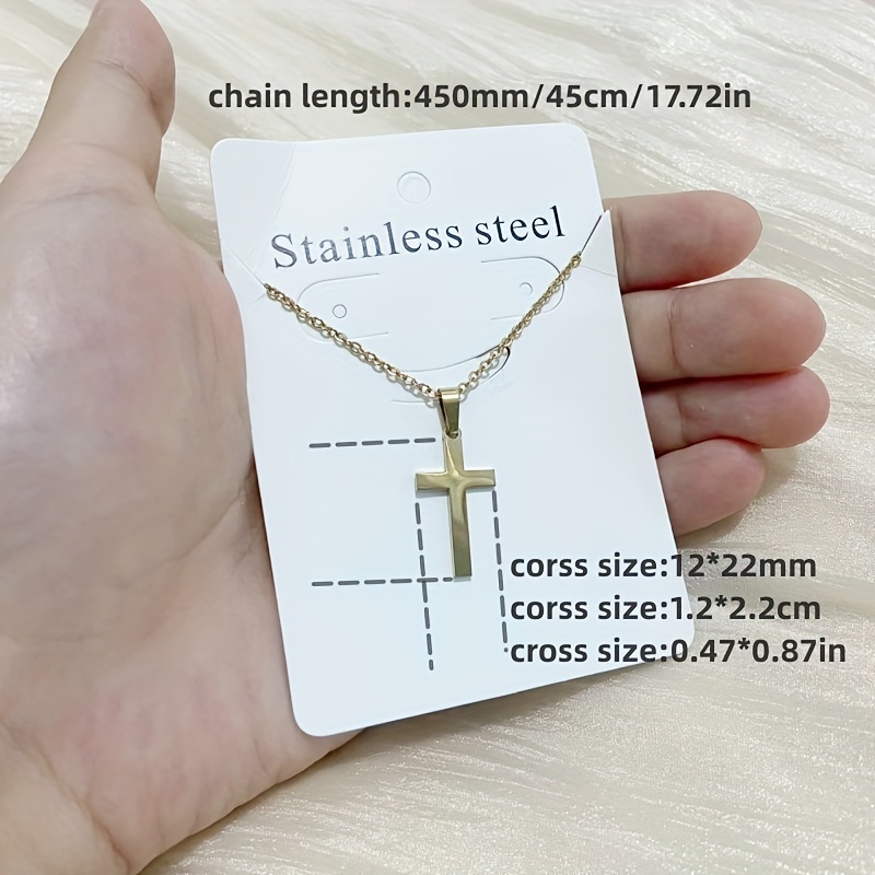 1pc Stainless Steel Ultra-Thin Chain Necklace For Women