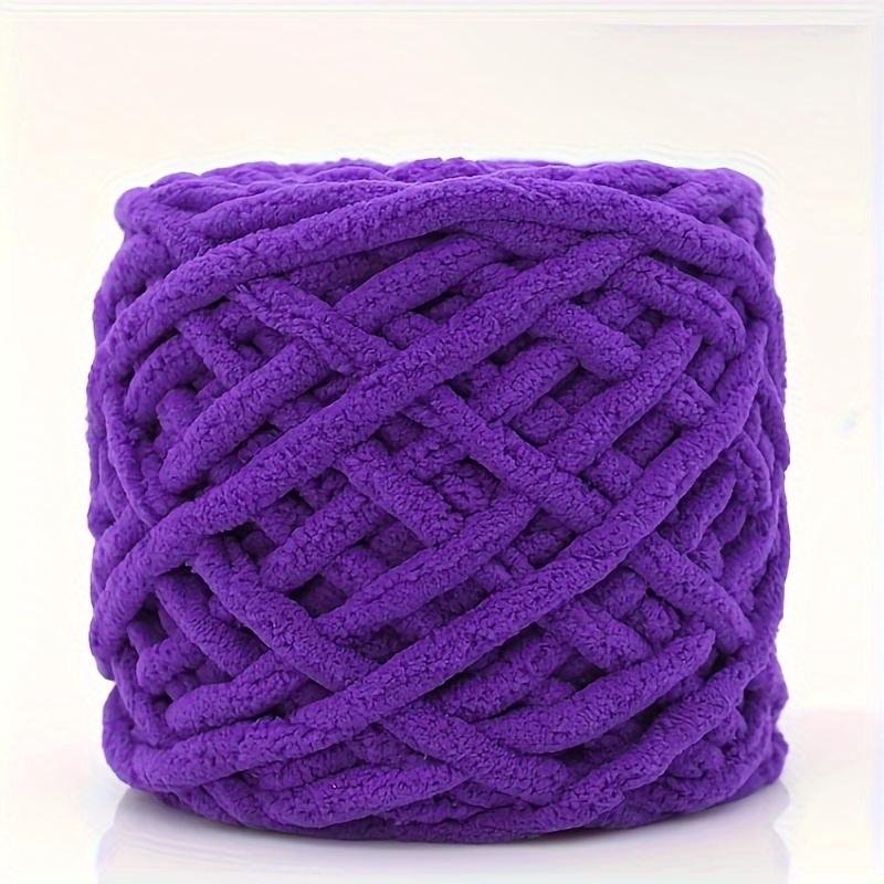 200gram Crochet Knitting Coral Fleece Yarn Purple Fluffy Yarn Super Soft  Blanket Yarn DIY Winter Scarf Hat Sweater Bag Yarn