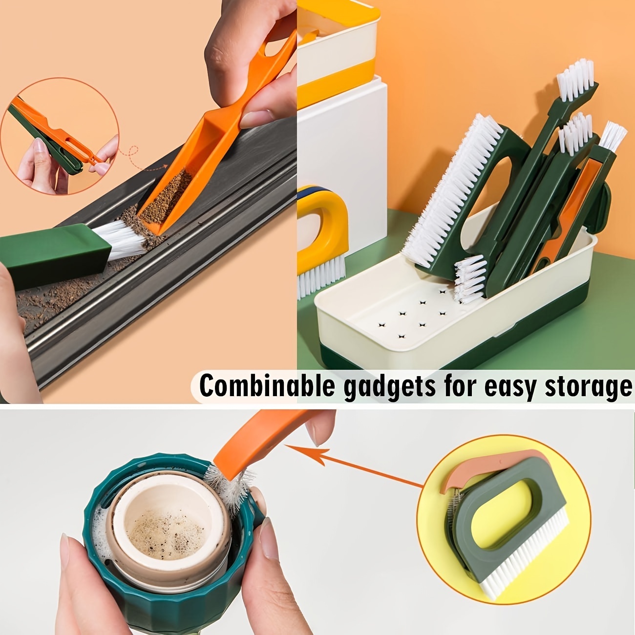 Crevice Cleaning Brushes Tool kit Small Cleaning Brush for House Cleaning  Disposable Toilet Brush Deep Cleaning Brush Gap for Gap Corner of Stove  Hard