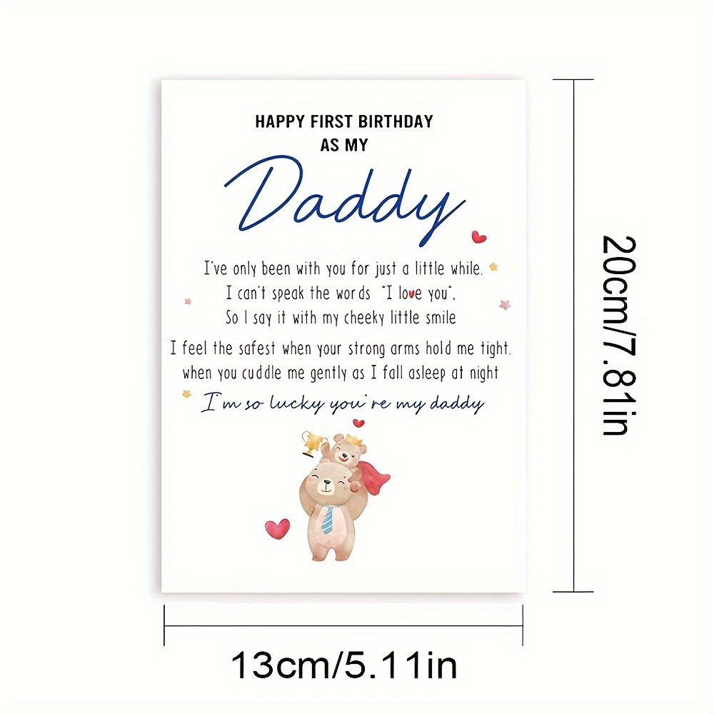 First birthday store as daddy