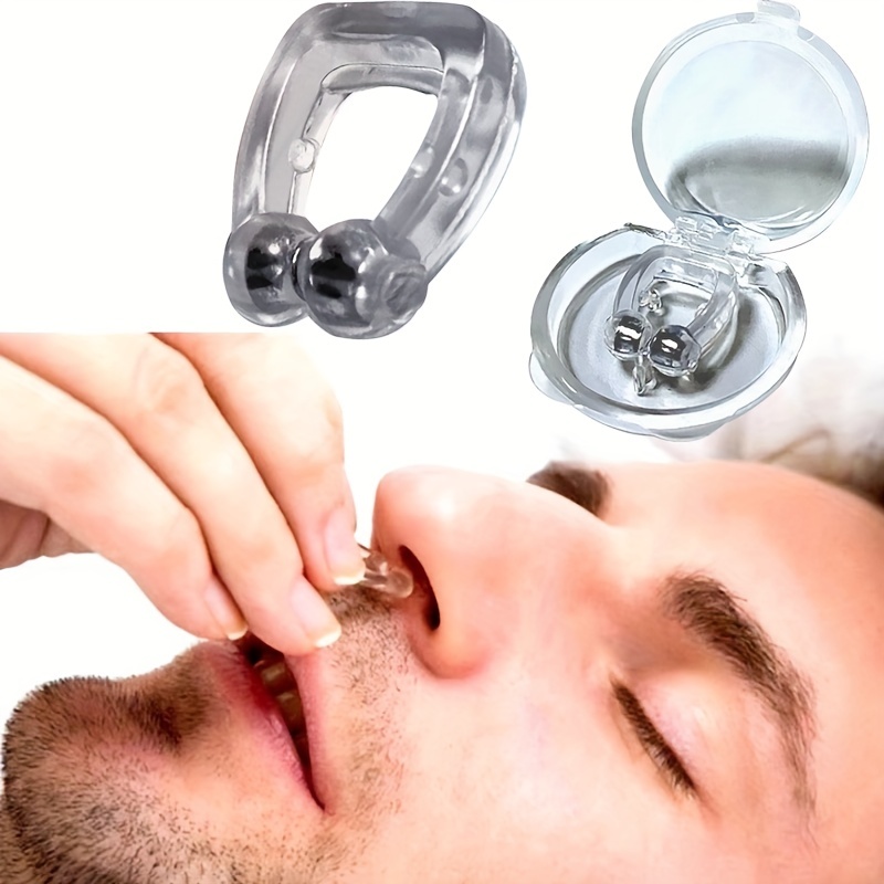 6 tapones para ronquidos, dispositivos antironquidos, clip magnético de  silicona para la nariz, eficaz para detener los ronquidos, sueño reparador  más