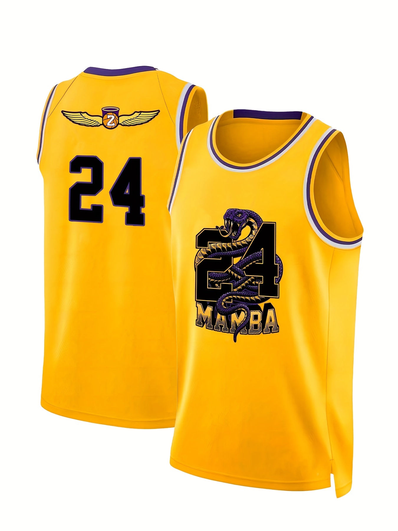 Mens Mamba 24 Embroidered Basketball Jersey Retro Breathable Sports Uniform  Sleeveless Basketball Shirt For Training Competition - Sports & Outdoors -  Temu Belgium