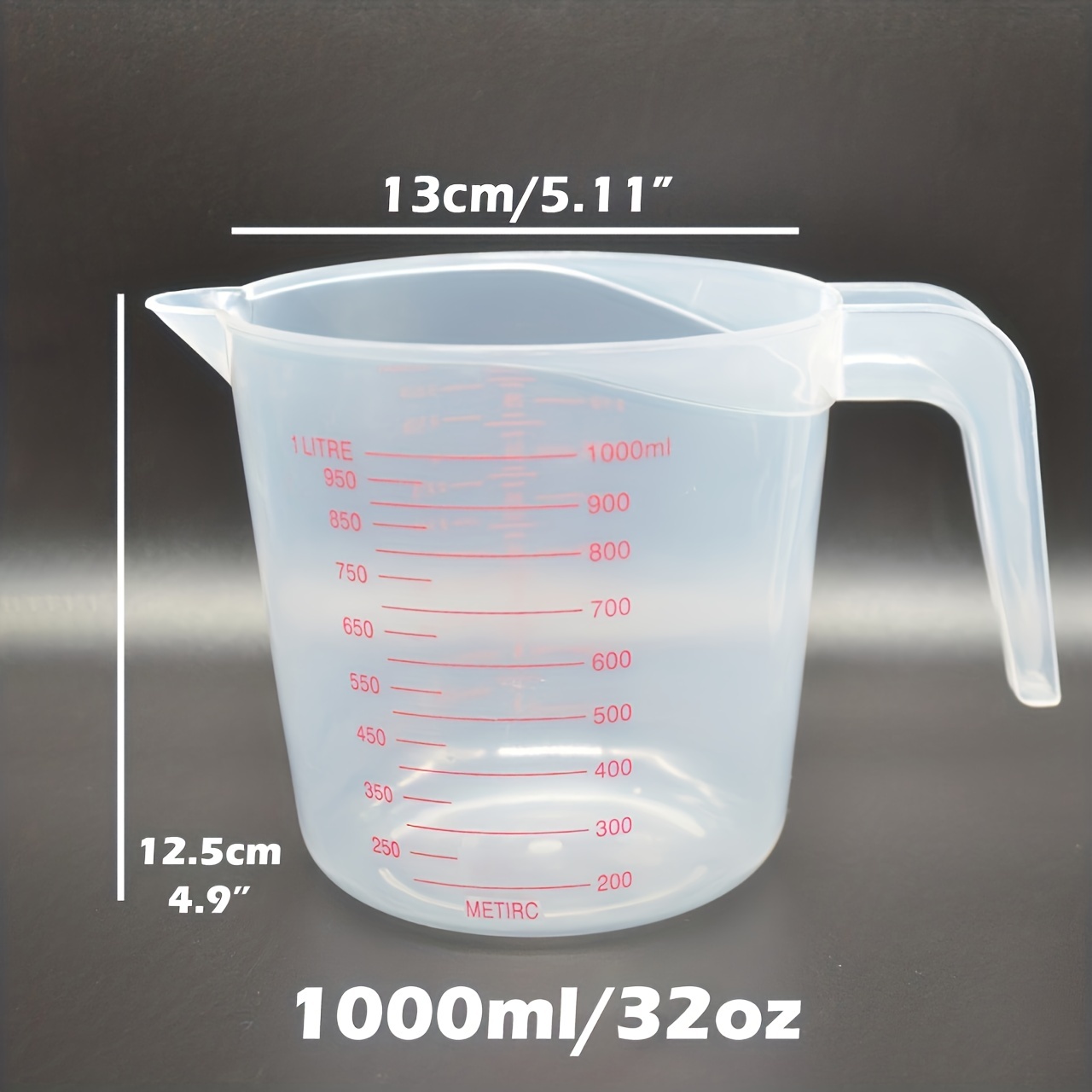 Plastic Measuring Cup Capacity Stackable Clear Measuring Jug - Temu