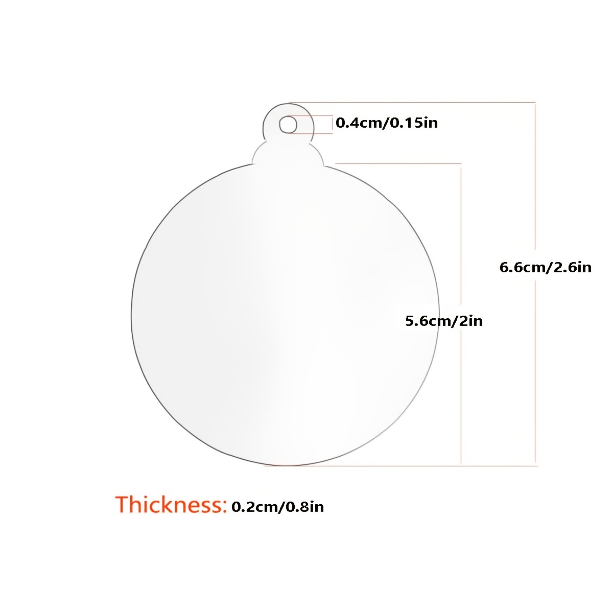 Acrylic Ornament Blanks Extra Thick Clear Acrylic Birthday - Temu