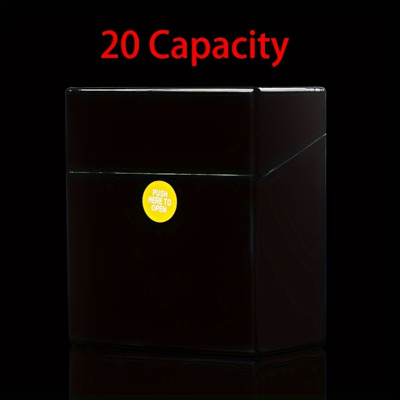 black cigarette box a large capacity plastic cigarette box hold packs 20 30 40