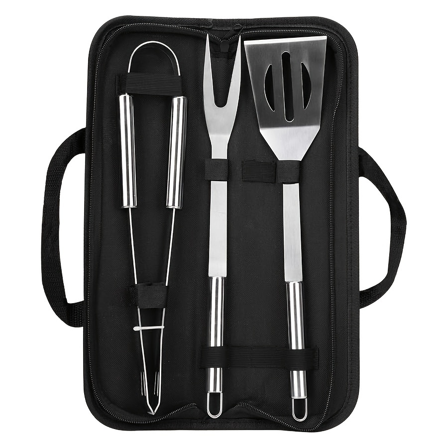 Barbecue Set, Grill Tools Set, Barbecue Grill Tool Set, Bbq Accessories For  Camping, Barbecue Skewers, Tongs, Oil Brush, Bbq Forks, Cleaning Brush,  Spatula, Knife, Meat Hammer, Storage Bag, Kitchen Supplices, Camping  Supplies 