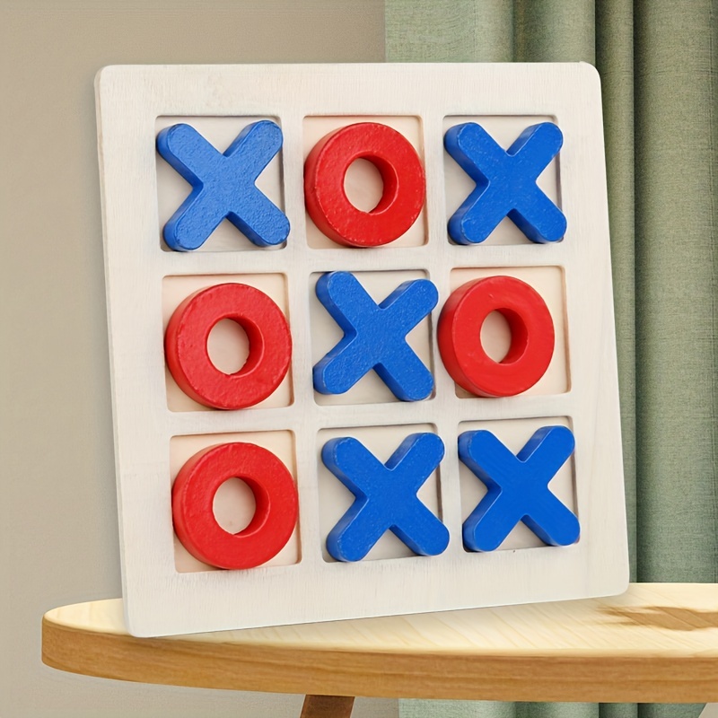 Jogo de Tabuleiro XO, Jogo de Tabuleiro Decoração de Mesa Tic Tac Toe Jogo  XO Jogo de Tabuleiro para Crianças Pais Amigos para Casa Escolar Festa :  : Brinquedos e Jogos