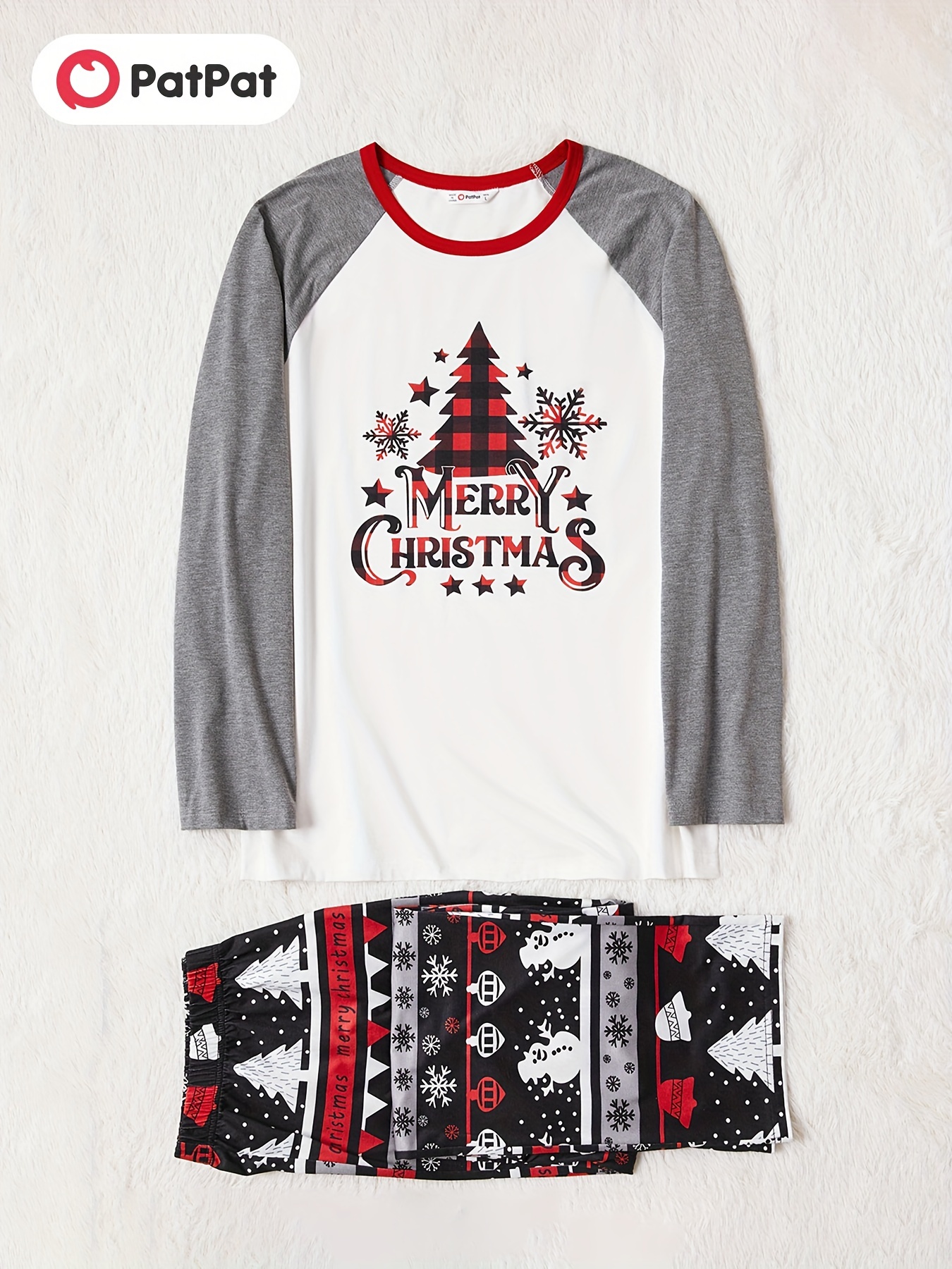 Grey and discount white christmas pajamas