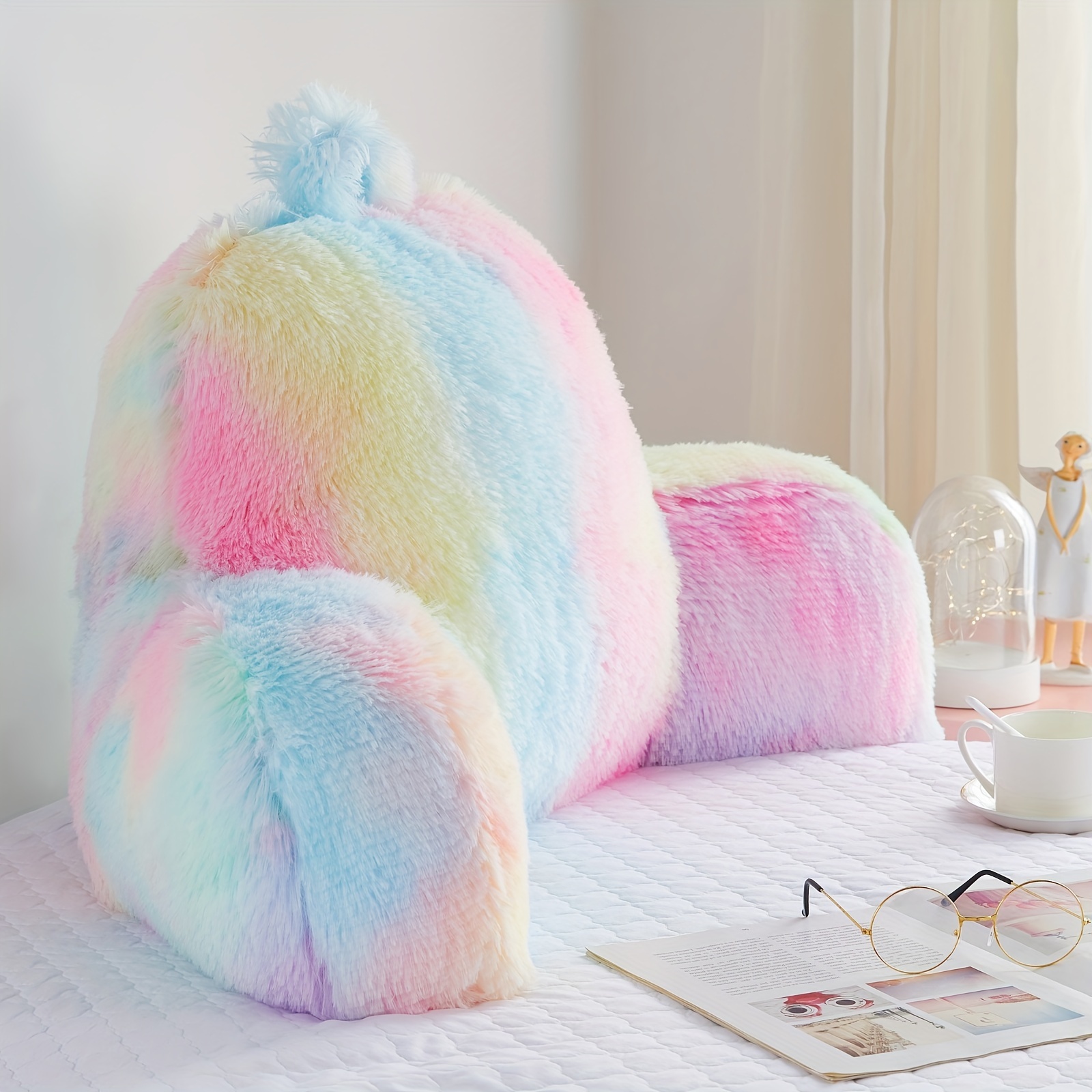 Pastel Fairytale Cute Plushies Rainbow Cushion Heart Throw Pillow Colourful  Unicorn Plush Toy Pumpkin Sofa Cushion Soft Toy – Hanarii