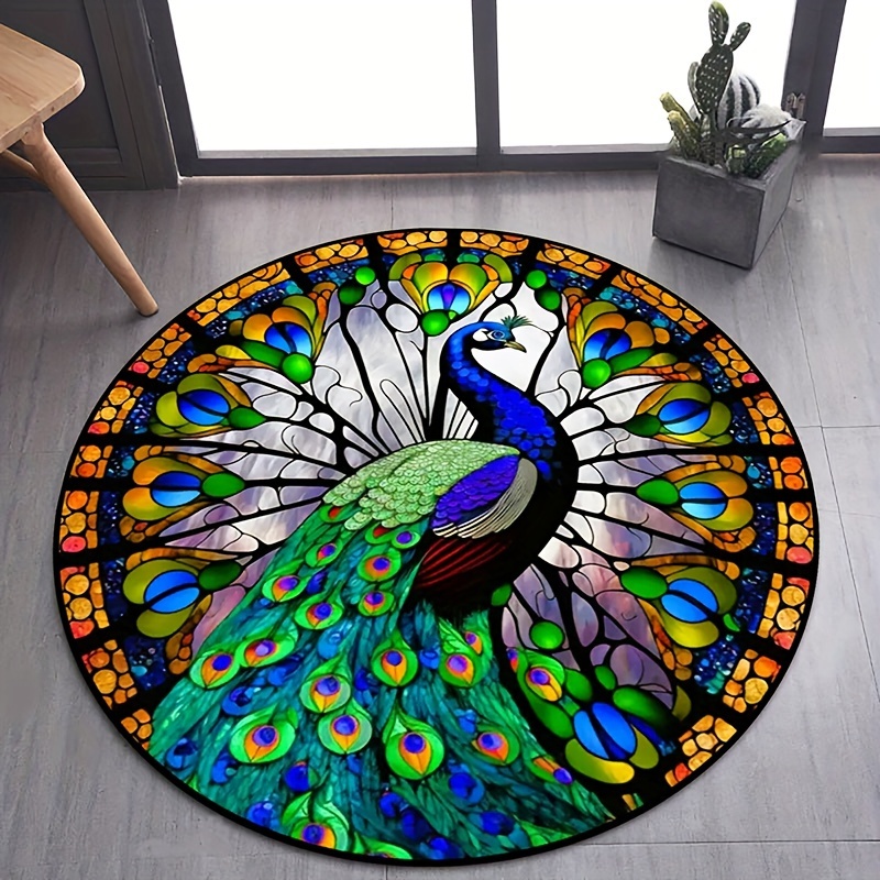 Peacock Series Small Large Long Floor Carpet Area Rugs Various Size Soft Rug