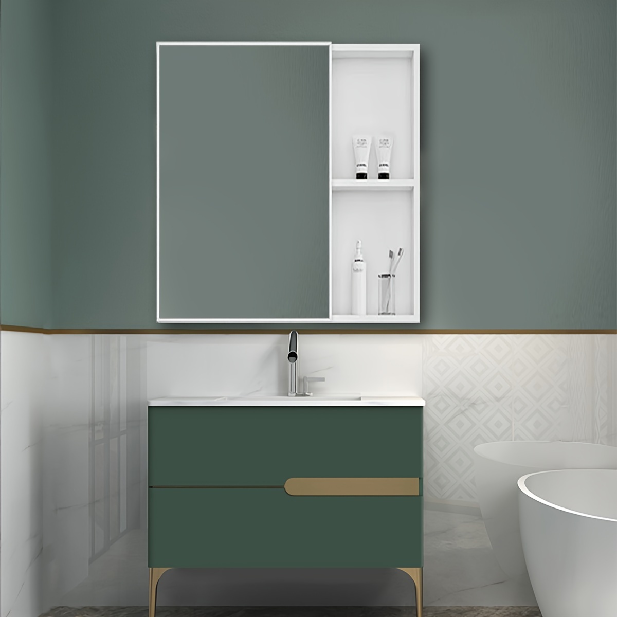 Bathroom Accessories, Mirrors, Cabinets