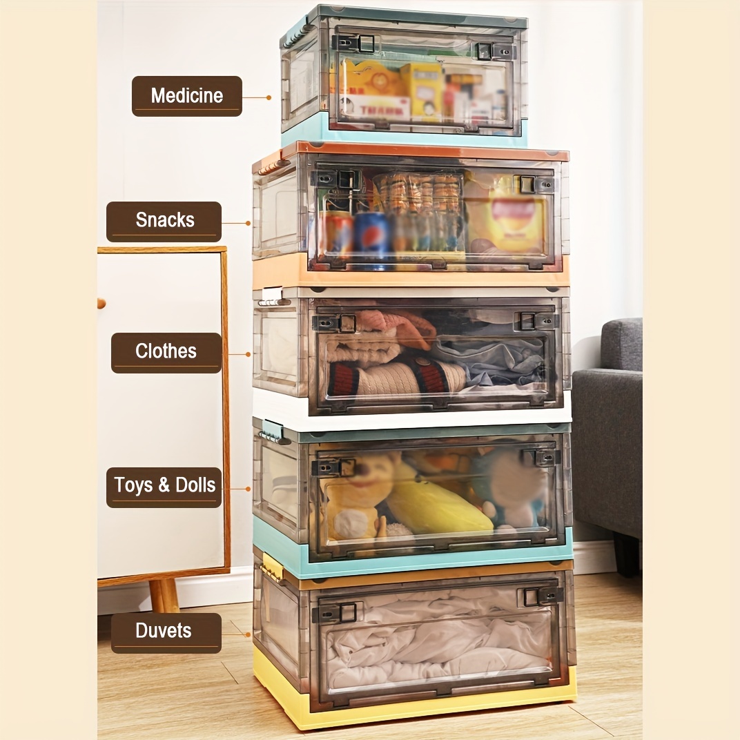 Get clothes organized Heavy duty stackable plastic storage bins