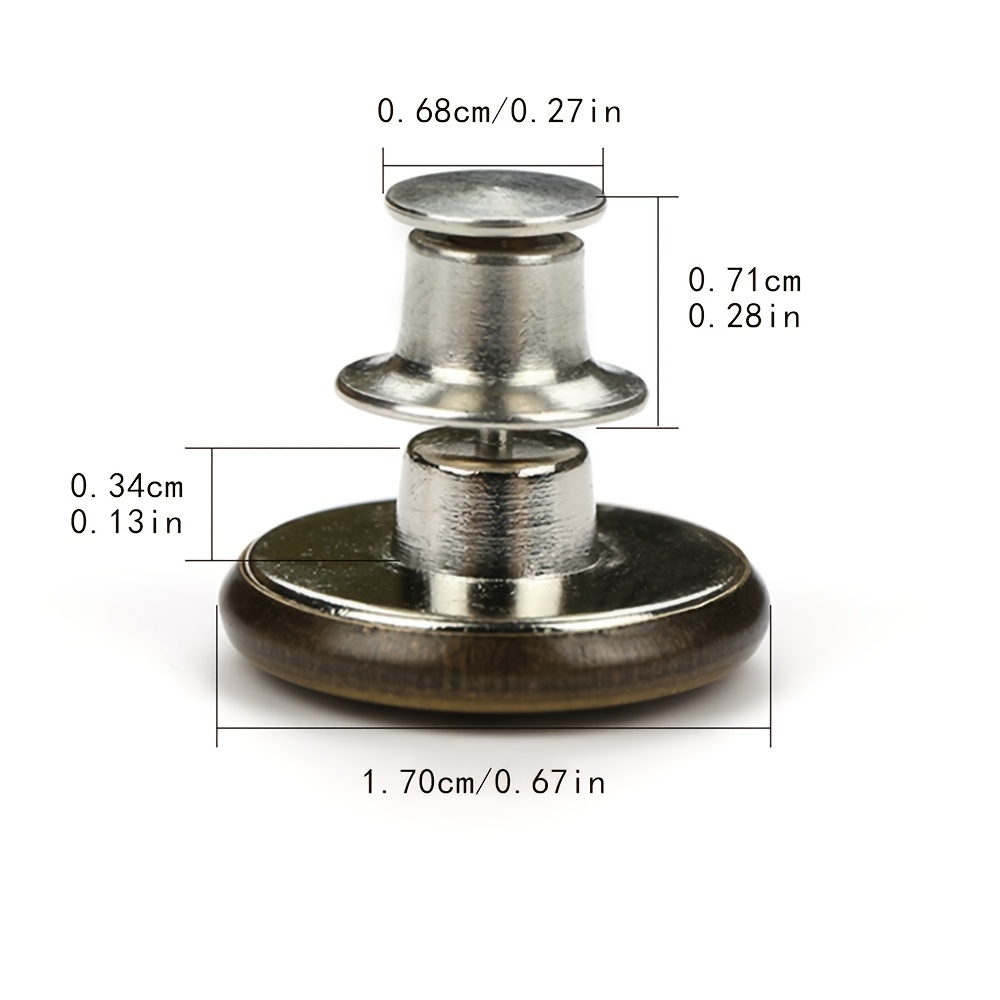 Botones de Metal ajustables para pantalones, alfileres de Jean, tensor de  17mm sin costura, botones instantáneos, reemplazo a tamaño de cintura baja,  5 uds. - AliExpress