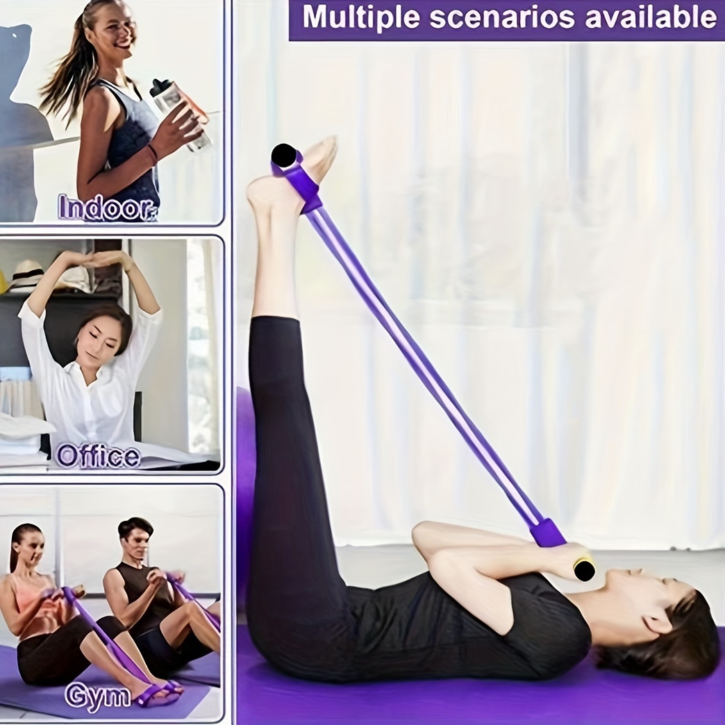 4 tube Yoga Pedal Puller Fitness Resistance Bands Full Body - Temu