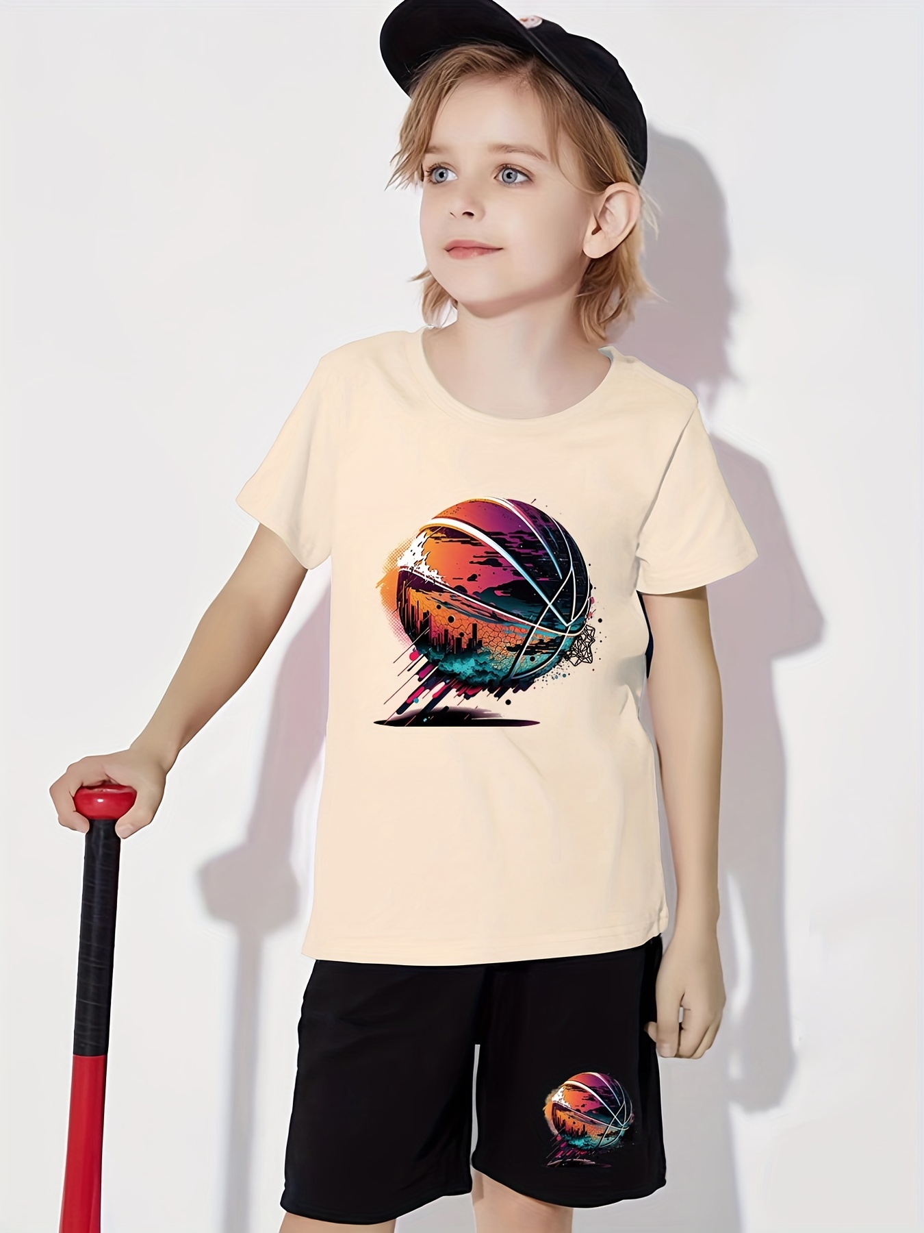 Camiseta Baloncesto Niño,Trajes Baloncesto Niños,Conjunto