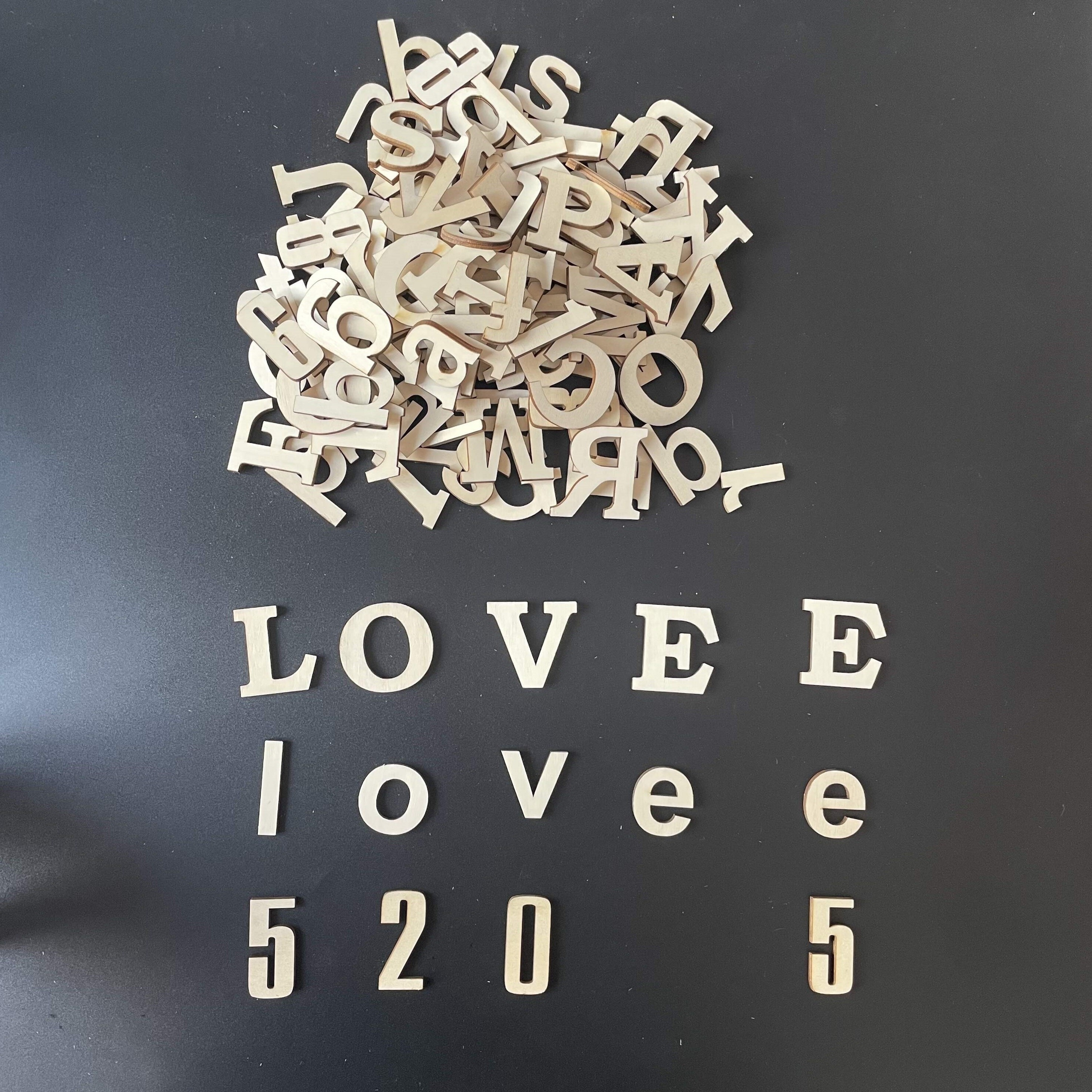 Acrylic Letters and Numbers laser cut capital lower case alphabet