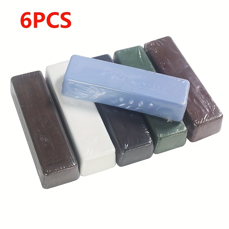 Metal Polishing Compound Kit - Buffing Compound Bars - Each, Set Includes:  Red Jewelers Rouge, Black Aluminum Cutting Compound, Brown Tripoli, White  Rouge All Purpose Blue & General Green - Temu United Arab Emirates