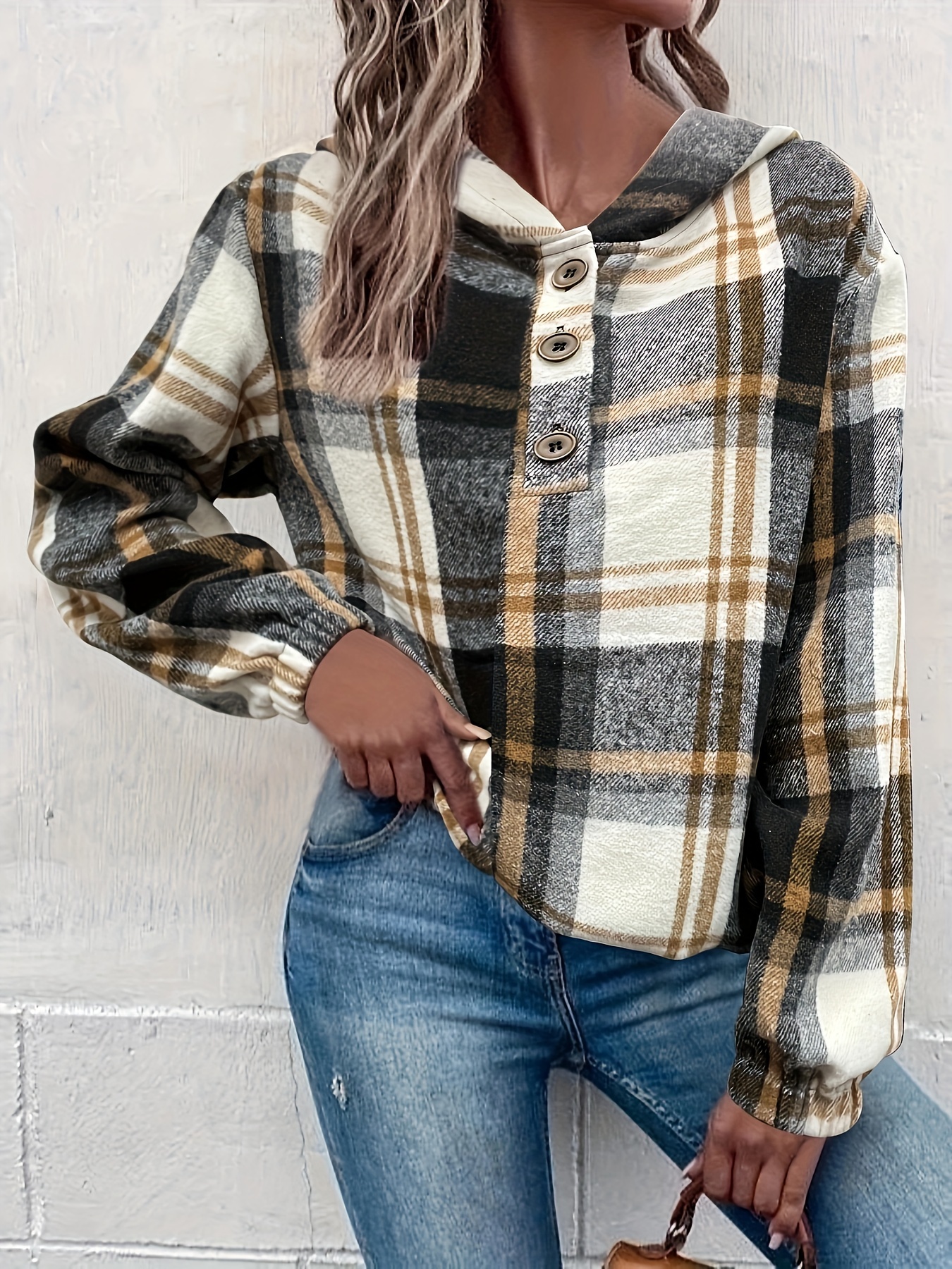 Checkered 2025 sweatshirt womens