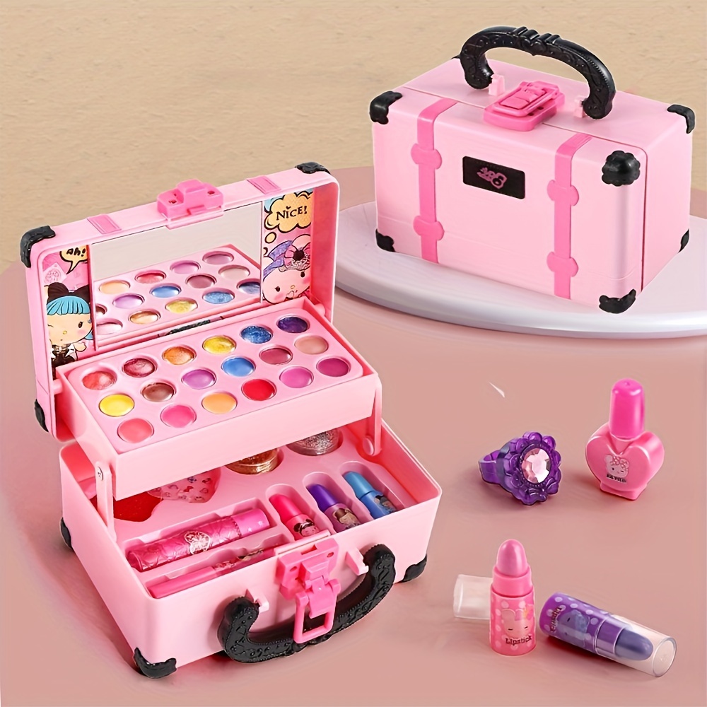 24Pcs Pretend Makeup Toys for Girls Pretend Play Cosmetic Beauty