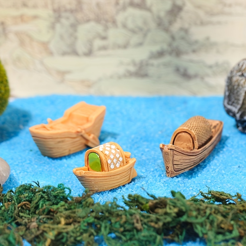 1pc Resin Boat Handicraft, Moss Micro Landscape Decoration Ornament, Diy Resin  Small Ornaments, Mini Fish Boat Furnishing Articles - Home & Kitchen - Temu  Austria