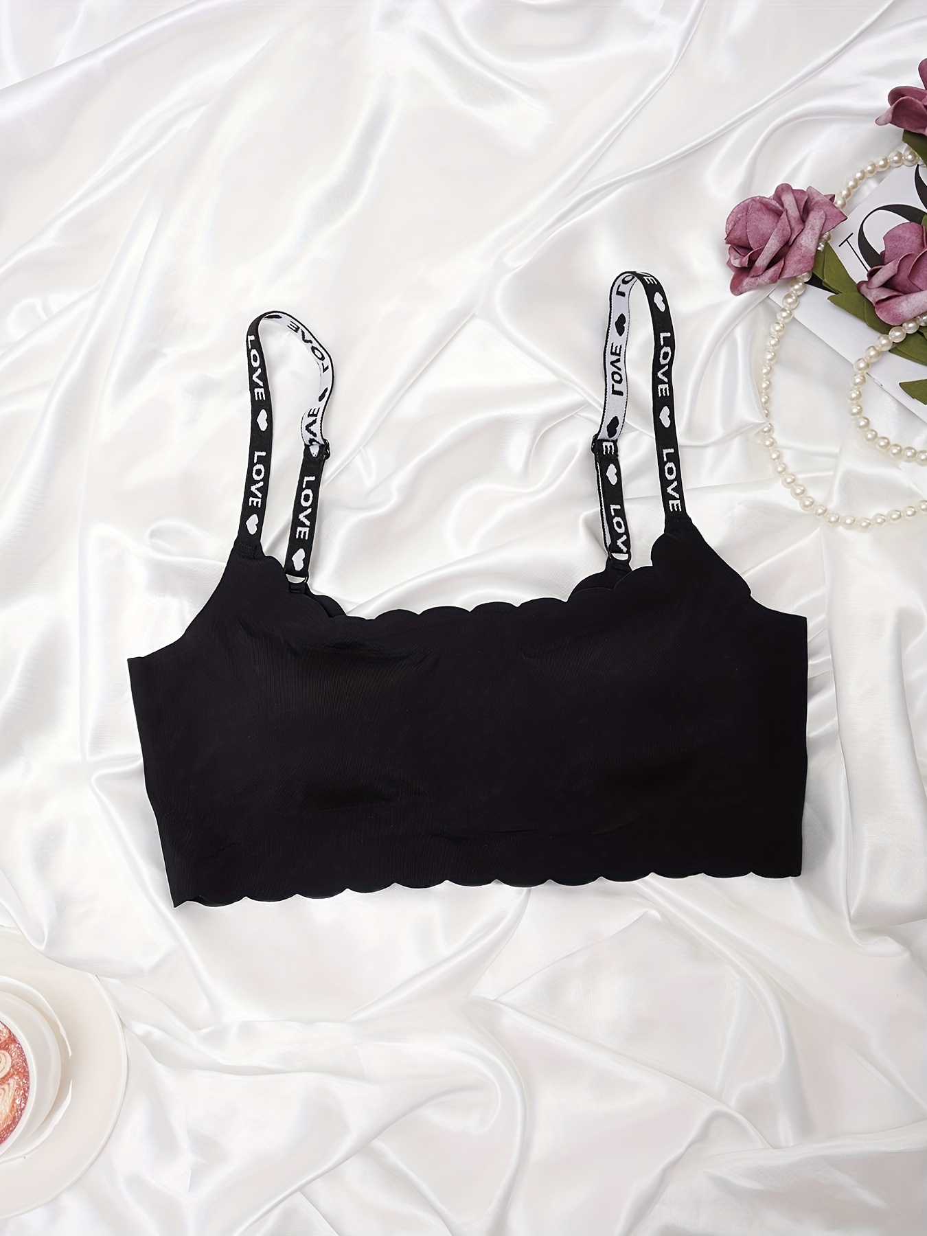 Soft Glossy Balconette Bra Seamless Skin friendly - Temu