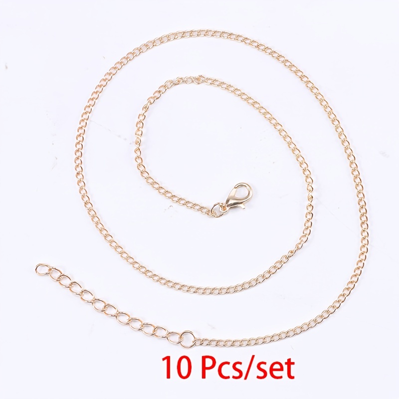 Necklace Chains For Jewelry Making Necklace With Lobster - Temu Japan