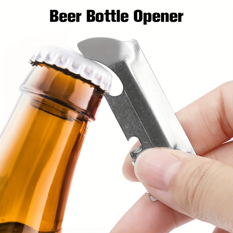 Stainless Steel Can Opener with The Utili-key Stainless Steel  Multi-function Can Opener Opener Folding Mini Opener