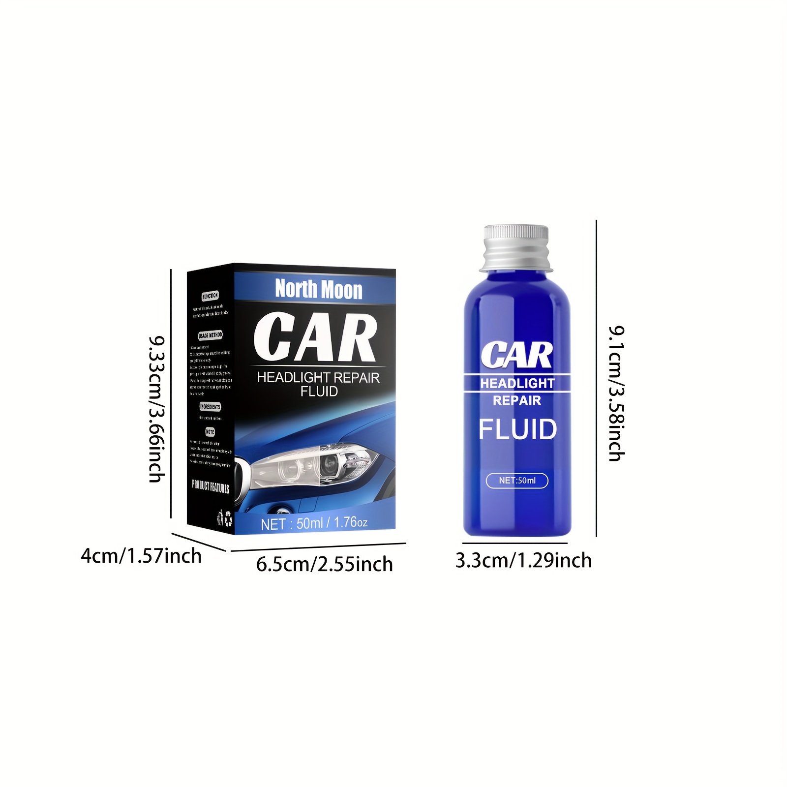 Car Light Refurbishment Repair Agent Set Car Headlight Repair Liquid Car  Light Crystal Plating Refurbishment Repair Agent