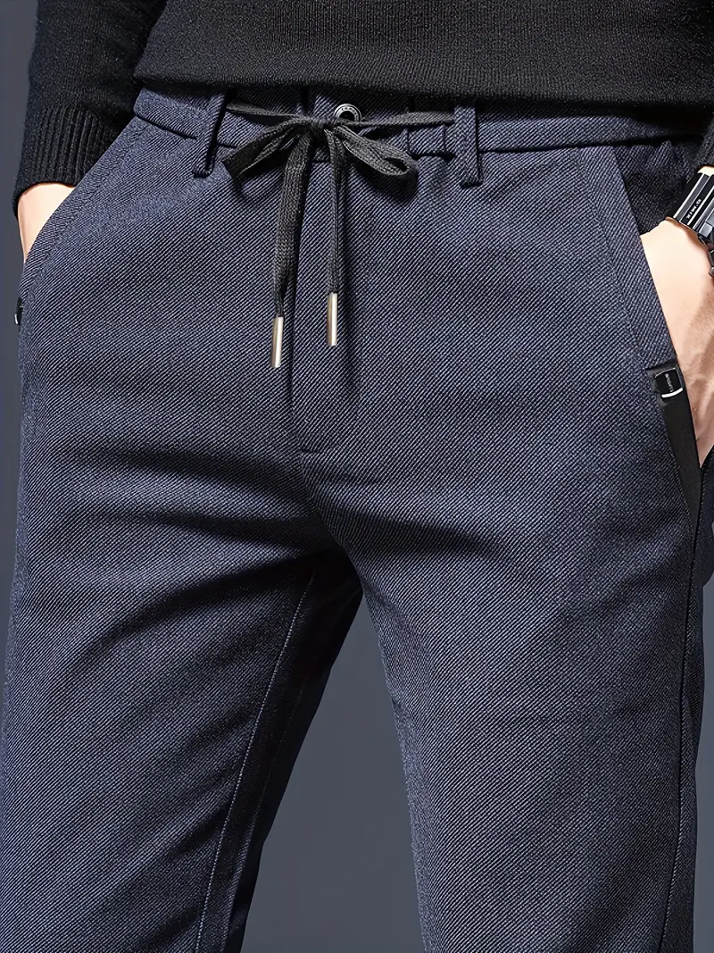 New Men's Casual Straight Slim Pants - Temu Canada