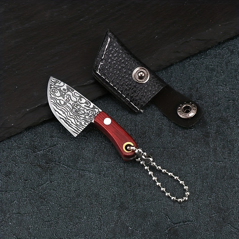 Mini Pocket Knives With Sheath Knife Set Keychain Knife Box - Temu