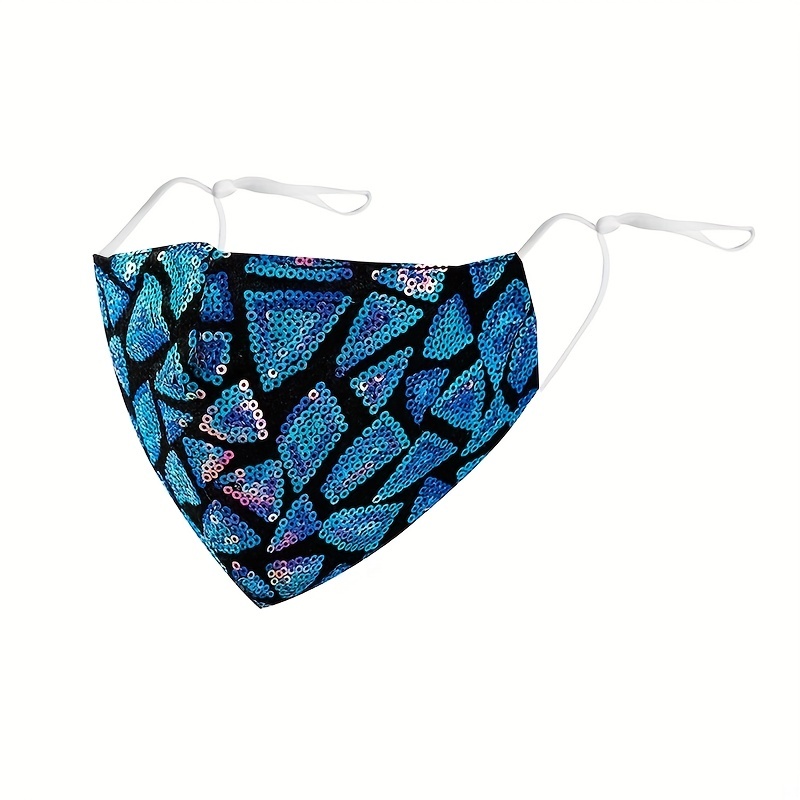 Fashionable Reusable Sequin Mask for Dressy Occasions