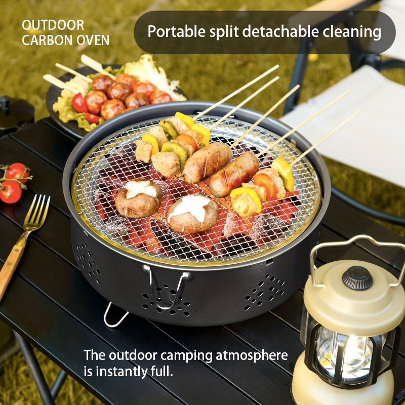 Outdoor Carbon Oven Outdoor Camping Barbecue Grill, Stove For Boiling Tea,  Foldable Indoor Grill, Outdoor Charcoal Grill For Roasting Meat Outdoor  Camping Picnic Hiking, Cookware Barbecue Tool Accessories - Temu