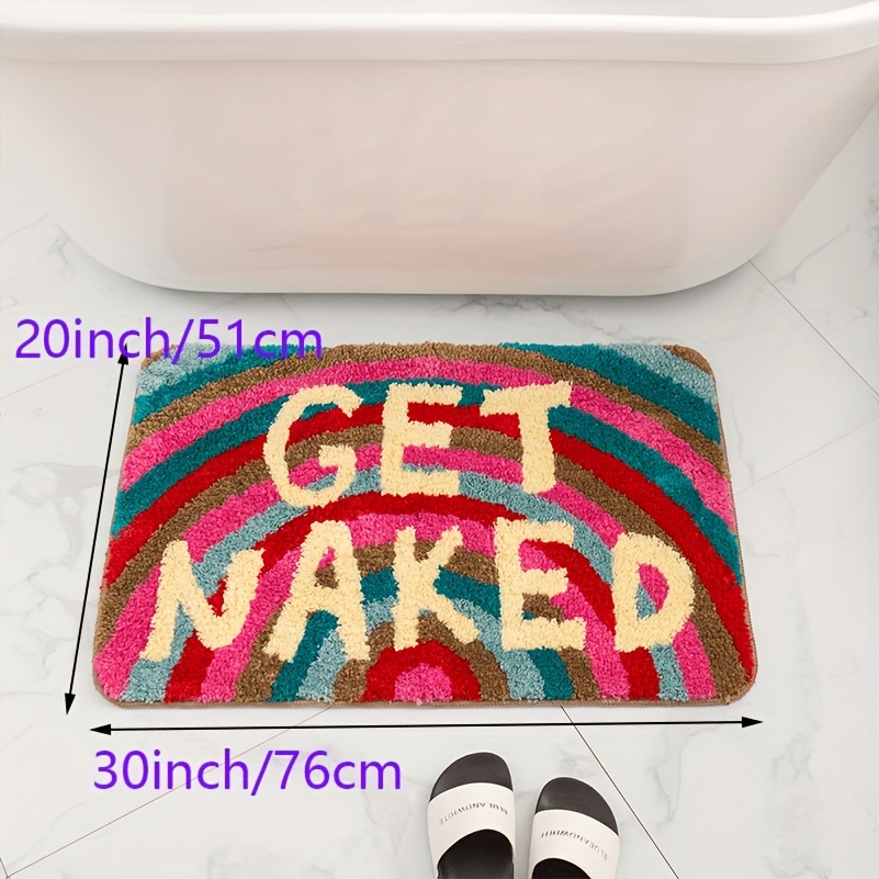 Rainbow Bath Mat Bathroom Rugs Funny Cute Bathroom Decor - Temu