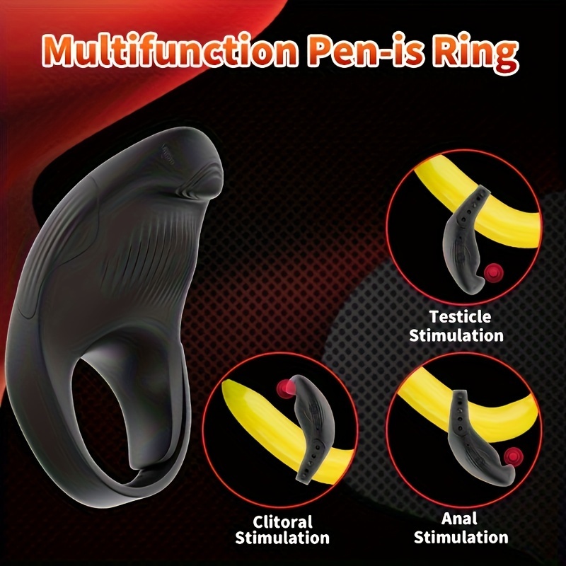 Vibrating Cock Ring With Clitoral Stimulator Penis Ring Couple Sex Toys Vibrator Eagle Shaped Clitoris Vibrator With 7 Vibrations Remote Control Rec