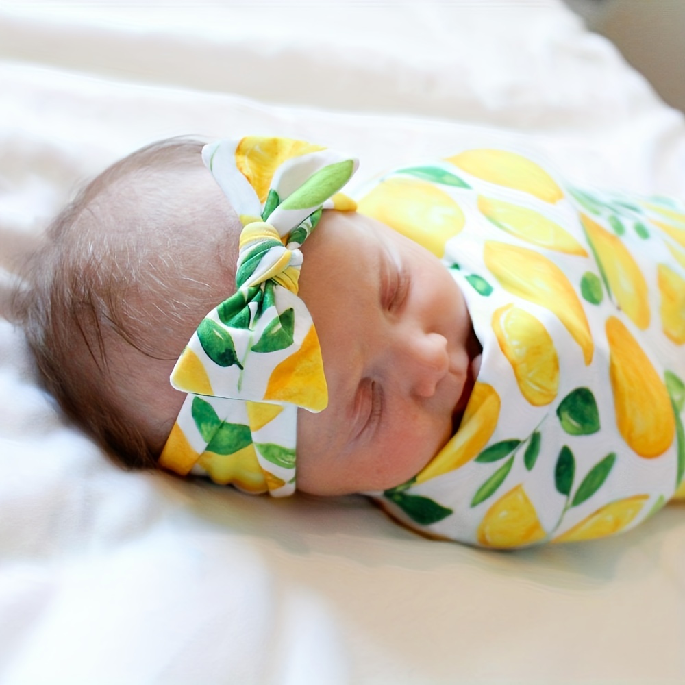 Manta para bebé manta para bebé recién nacido y diadema - Temu