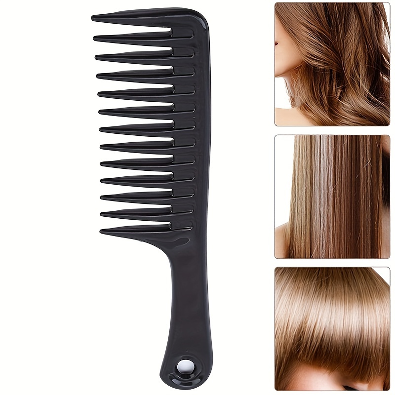 Acheter Peigne à dents larges résistant à la chaleur, accessoires pour  cheveux, brosse large pour cheveux bouclés, Portable pour Salon de coiffure