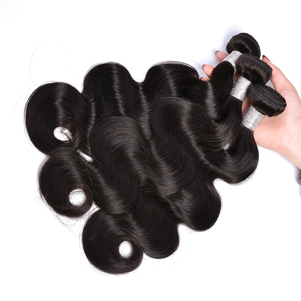 3 Bundles Body Wave Human Hair Bundles 30 Inch Brazilian Human Hair Weave  Bundles Body Wave Hair Remy Hair Extensions Natural Color