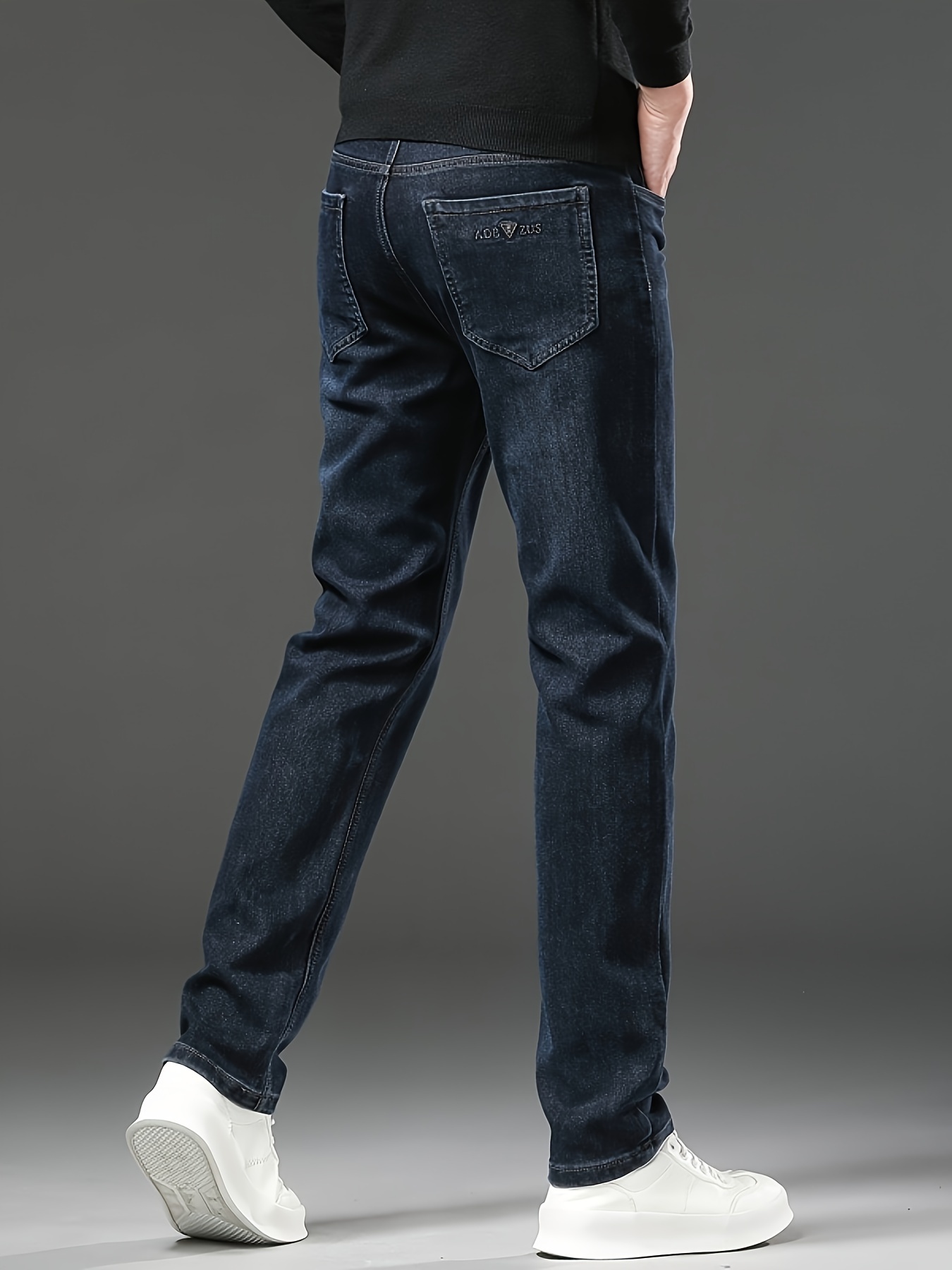 Comprar Pantalones de Hombre Slim Fit Cintura Media Color Sólido