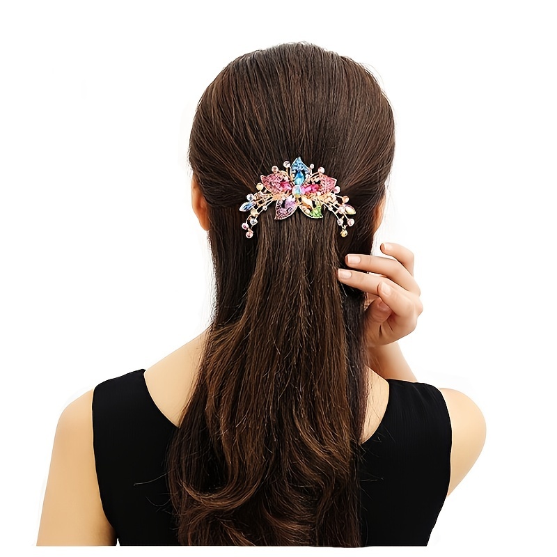 Rhinestone Hair Comb Barrette Hair Clip