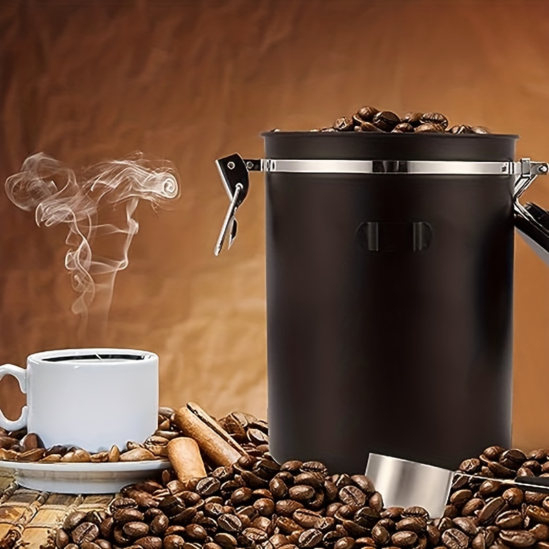 Coffee Canister Airtight Coffee Beans Container Kitchen Food - Temu