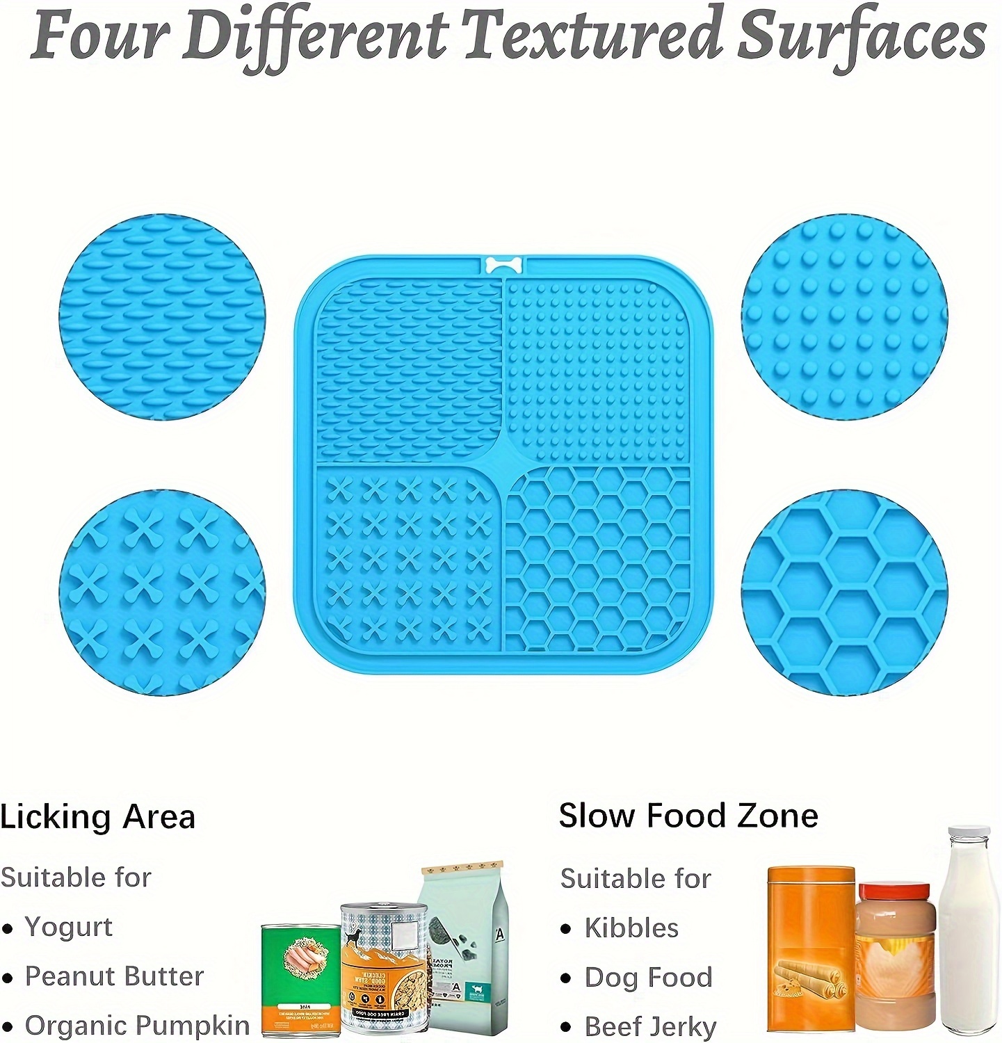 Slow Feeder Dog Lick Pad, Soft Silicone Dog Slow Feeding Mat, Pet Feeding  Scraper, Dog Licking Pads With Scraper For Slow Eating And Anxiety Relief -  Temu