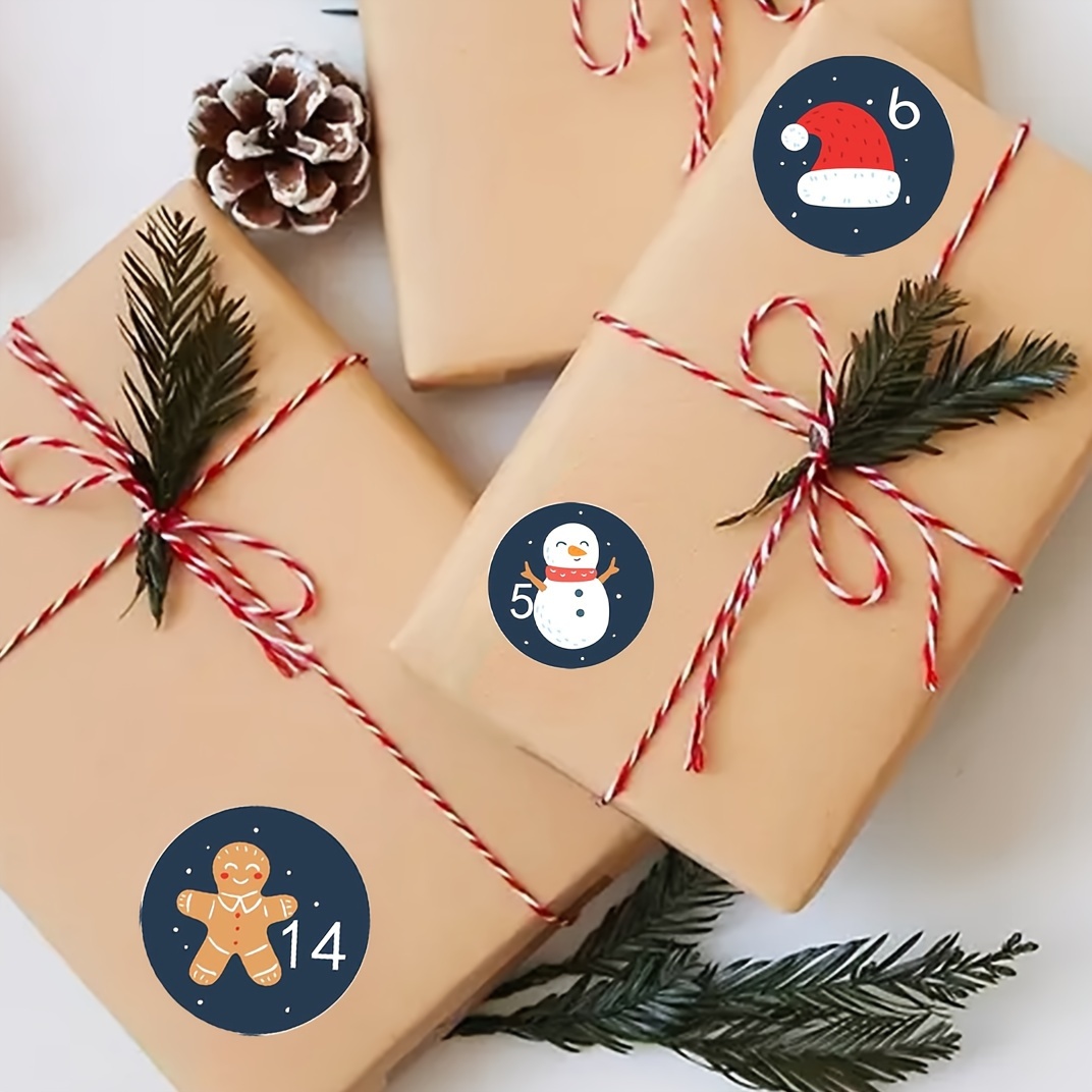 120 Stickers For Christmas Gifts Decorated With Christmas - Temu