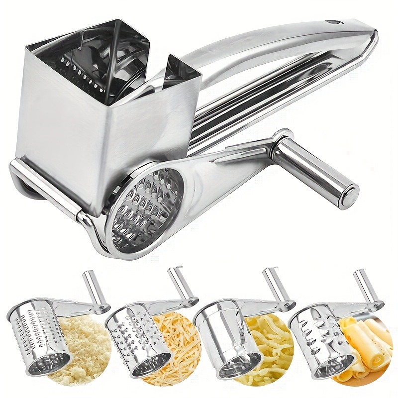 Cheese Grater Manual Hand Crank Stainless Steel Cheese Shredder Vegetable  Grater 