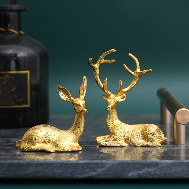 Vintage Brass Deer Ornament Antique Brass Metal Animal - Temu Canada