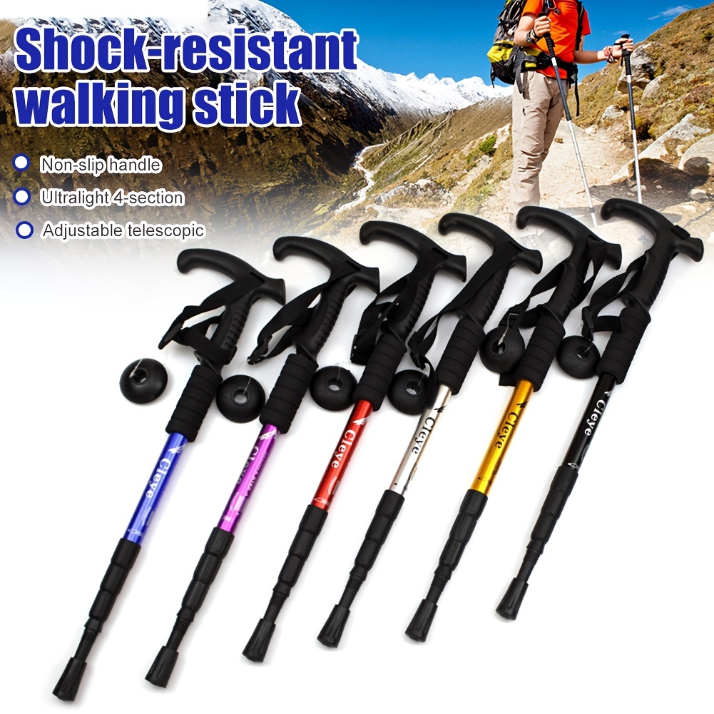 Ultra Lightweight Folding Anti Shock Trekking Pole Perfect For Men