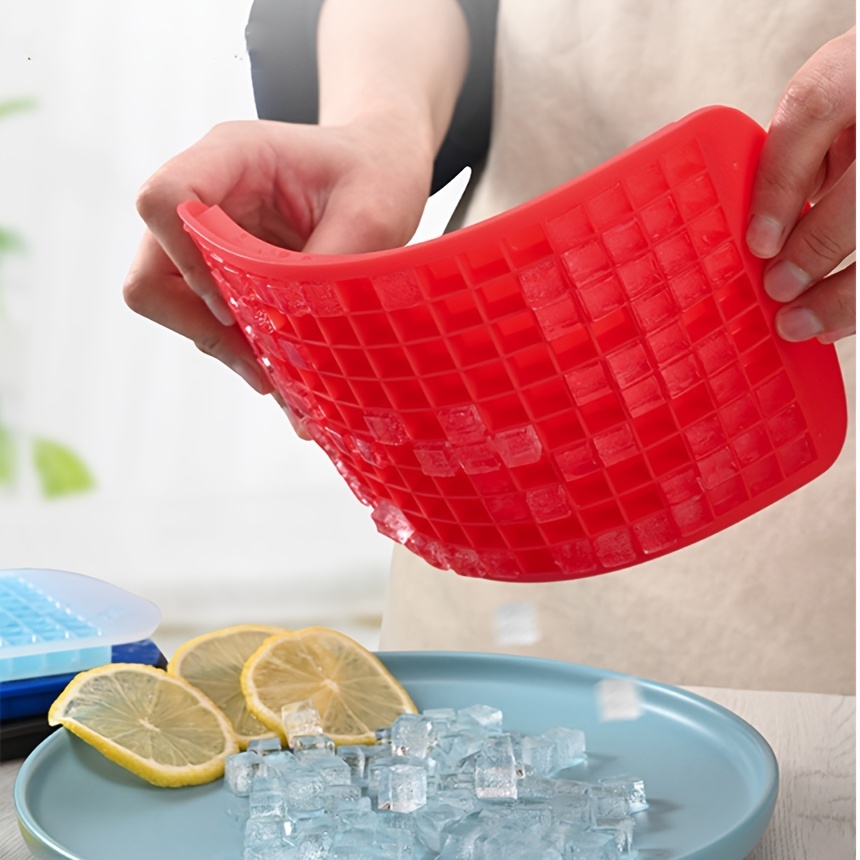 Thickened Silicone 160 Ice Cube Small Ice Cube Mold, Crushed Ice Maker  Silicone Ice Film Small Ice Cube Tray Ice Mold - Temu