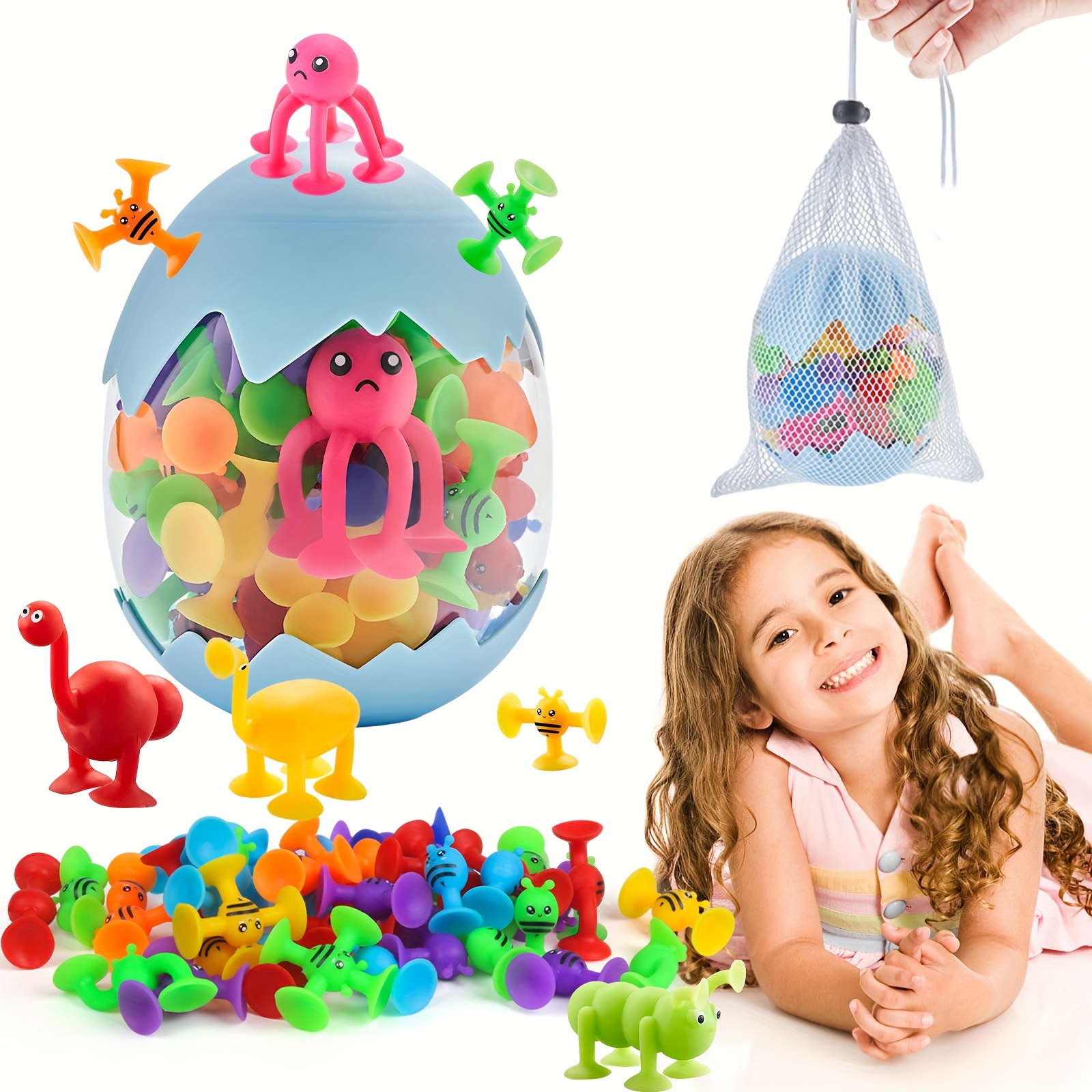 Bricolage empilable ventouse Spinner jouets bébé jouets 12-18 mois jouets  sensoriels pour les tout-petits 1-3 - idée de cadeaux pour bébé 