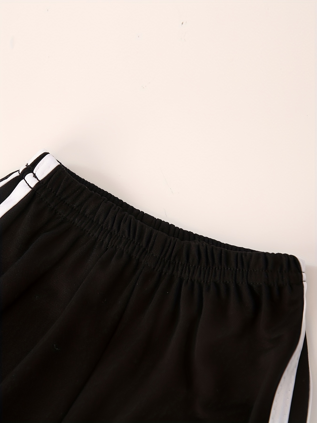 Boys Contrast Tape Sweatpants Thin Jogger Pants