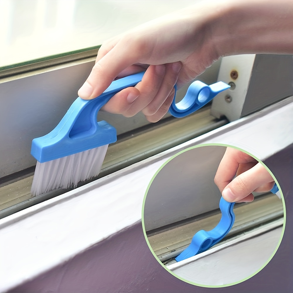 Multifunctional Groove Cleaning Brush Plastic Handle Home Car Window Groove  Scraper Cleaning Brush - Temu